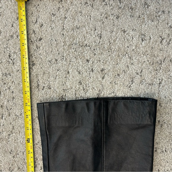 Danier size 8 Black Leather Pants in good condition- minor wear throughout. - Picture 11 of 13